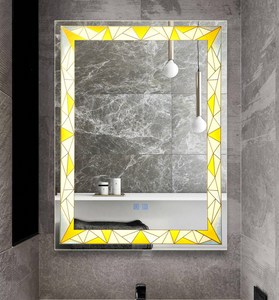 Zhuotai LED Mirror with metal frame and painting